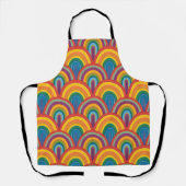Abstract regenboogpatroon schort (Voorkant)