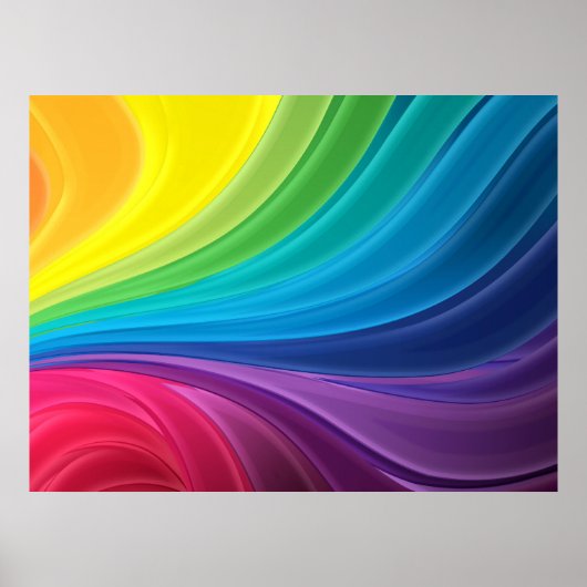 Abstract regenboogPoster Poster (Voorkant)