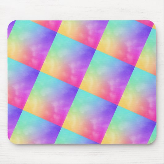 Abstract regenboogvormig ontwerp muismat (Voorkant)