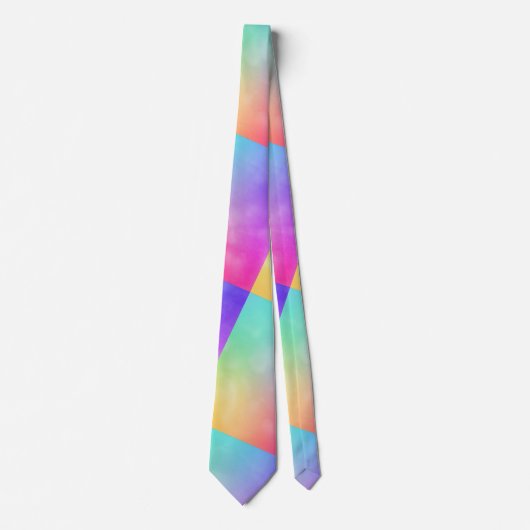 Abstract regenboogvormig ontwerp stropdas (Voorkant)