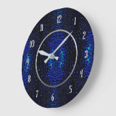 Abstract regendruppels patroon ronde wandklok (Hoek)