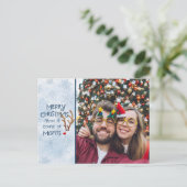 Abstract rendier met rode neus, van buitenbeentjes feestdagenkaart (Staand voorkant)