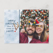 Abstract rendier met rode neus, van buitenbeentjes feestdagenkaart (Voorkant)