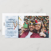 Abstract rendier met rode neus, van buitenbeentjes feestdagenkaart (Voorkant / Achterkant)