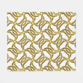 Abstract repeatable background of golden twisted s fleece deken (Voorkant (Horizontaal))