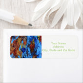 Abstract retouradreslabel voor ontwerp, herfst. etiket (Insitu)