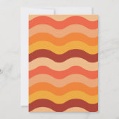 Abstract retro 70s groovy funky gepersonaliseerd bedankkaart (Voorkant)