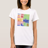 Abstract Retro Block Art T-shirt (Voorkant)