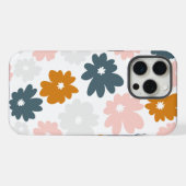 Abstract Retro Bloem iPhone Hoesje (Achterkant horizontaal)