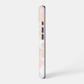 Abstract Retro bloemennaadloos patroon iPhone Hoesje (Linkerkant)