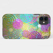 Abstract retro cirkelpatroon Case-Mate iPhone case (Achterkant (horizontaal))