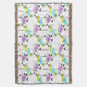 Abstract retro deken