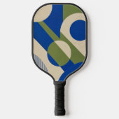 Abstract Retro Design Geometrisch Pickeball Paddle (Voorkant)