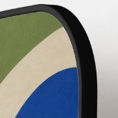 Abstract Retro Design Geometrisch Pickeball Paddle (Links Detail)