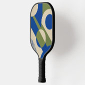 Abstract Retro Design Geometrisch Pickeball Paddle (Links)