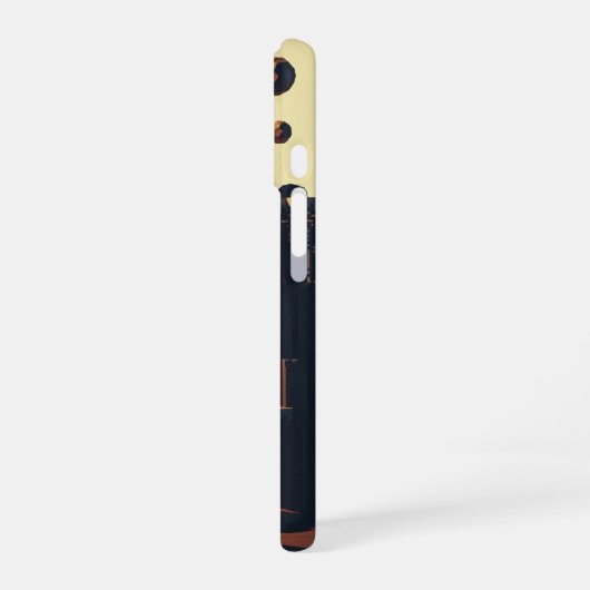 Abstract Retro-Gaming Floating Cliffs iPhone 16 Hoesje (Linkerkant)