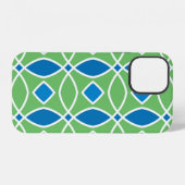 Abstract Retro Geometric seamless pattern with tri iPhone Hoesje (Achterkant horizontaal)
