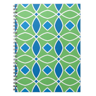 Abstract Retro Geometric seamless pattern with tri Notitieboek