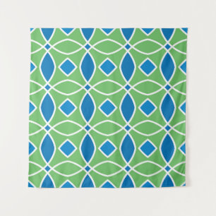 Abstract Retro Geometric seamless pattern with tri Wandkleed