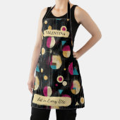 Abstract Retro Geometrisch Schort met Aangepaste N (Insitu)