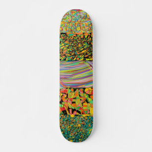abstract retro kunstlapwerk persoonlijk skateboard