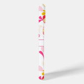 Abstract Retro Marmeren Patroon Roze Gepersonalise Case-Mate iPhone Case (Achterkant / Rechts)