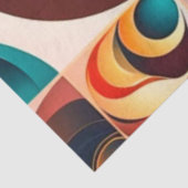 Abstract Retro Modern Squares Collectie Tissuepapier (Detail)