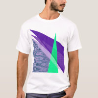Abstract Retro Moderne Geometrische Vormen Paars e