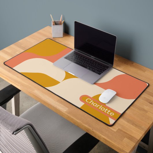 Abstract Retro Patroon gepersonaliseerd Bureaumat (Kantoor 2)