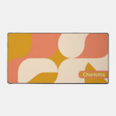 Abstract Retro Patroon gepersonaliseerd Bureaumat (Voorkant)