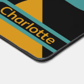 Abstract Retro Patroon gepersonaliseerd Bureaumat (Hoek)