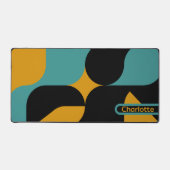 Abstract Retro Patroon gepersonaliseerd Bureaumat (Voorkant)