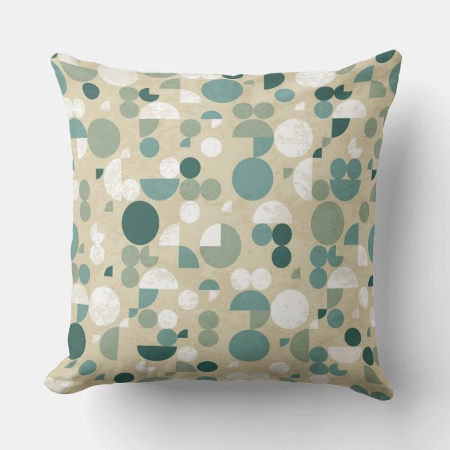 Abstract retro patroon kussen (Voorkant)