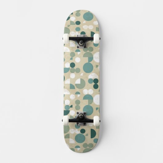 Abstract retro patroon persoonlijk skateboard (Voorkant)