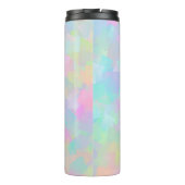 Abstract retro pattern of geometric shapes in pink thermosbeker (Achterkant)