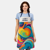 Abstract Retro Pop Art Colorful Personalized Schort (Gedragen)