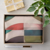 Abstract Retro Popular Squares Collectie Tissuepapier (Geschenk)