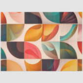 Abstract Retro Popular Squares Collectie Tissuepapier (Voorkant)