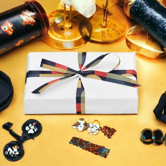 Abstract retro thema satijnen lint