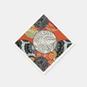 Abstract Retro Wervelpatroon Servet (Hoek)