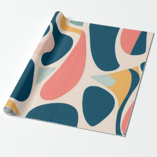 Abstract Retrofpatroon Cadeaupapier