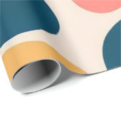 Abstract Retrofpatroon Cadeaupapier (Rol Hoek)