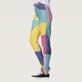 Abstract Retrofpatroon Leggings (Links)