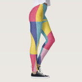 Abstract Retrofpatroon Leggings (Rechts)