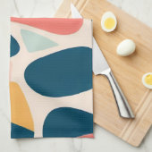 Abstract Retrofpatroon Theedoek (Quarter Fold)