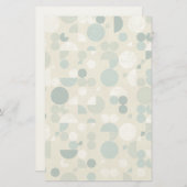 Abstract retropatroon briefpapier (Voorkant / Achterkant)