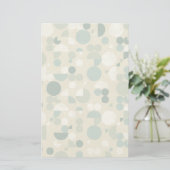 Abstract retropatroon briefpapier (Staand voorkant)