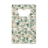 Abstract retropatroon creditkaart flessenopener (Achterkant)