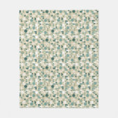 Abstract retropatroon fleece deken (Voorkant)