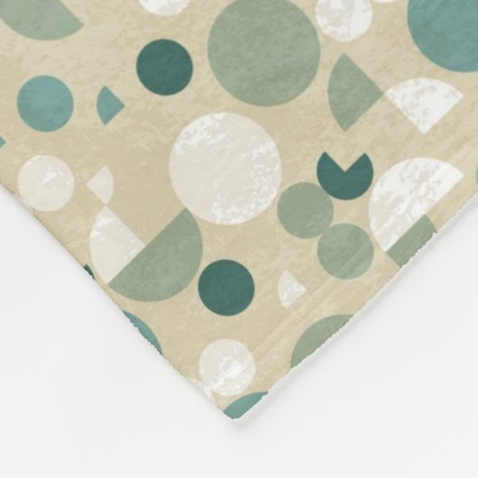 Abstract retropatroon fleece deken (Hoek)